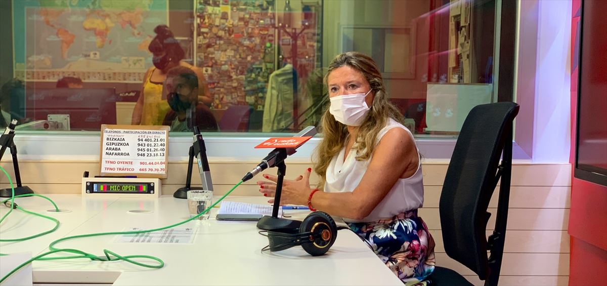 Sagardui, en los estudios de Radio Euskadi. 