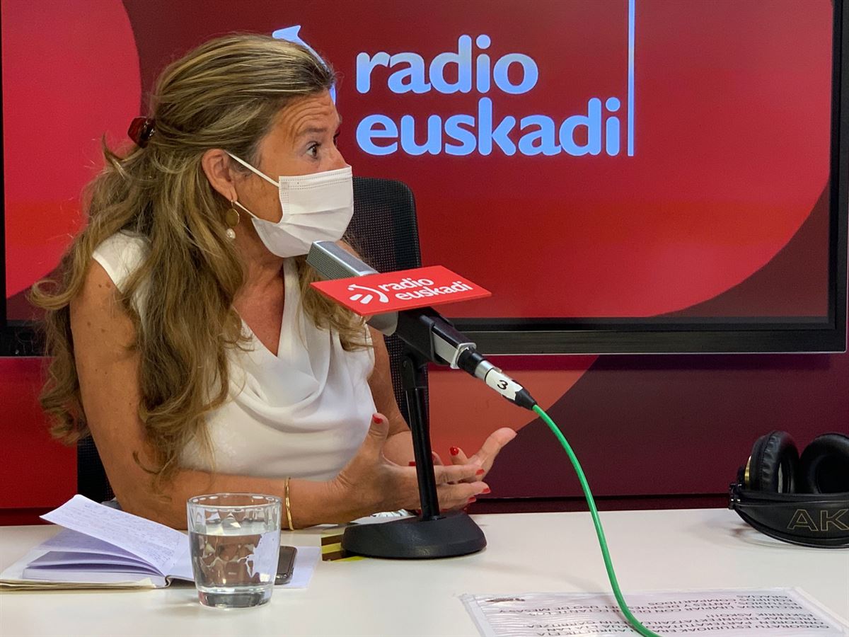 Sagardui, en los estudios de Radio Euskadi. 