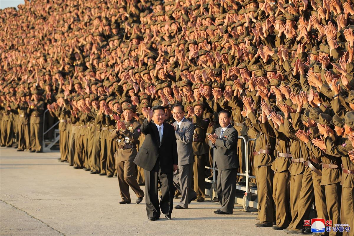 Una foto publicada por la Agencia Central de Noticias oficial de Corea del Norte.