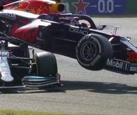 Espectacular accidente de Hamilton y Vertsappen en el Gran Premio de Monza