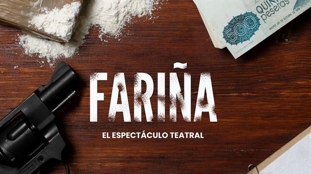 Cartel del espectáculo teatral "Fariña".