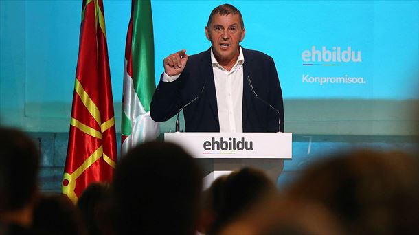 Arnaldo Otegi en la Conferencia Política de EH Bildu, hoy en Donostia. Foto: EFE