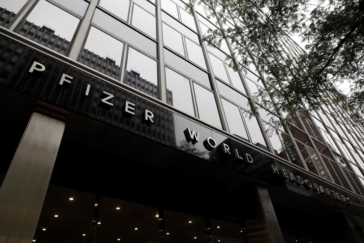 Oficinas de Pfizer en New York. 