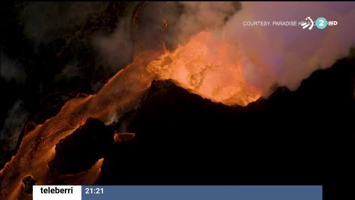 Volcanes activos. Imagen: EITB Media
