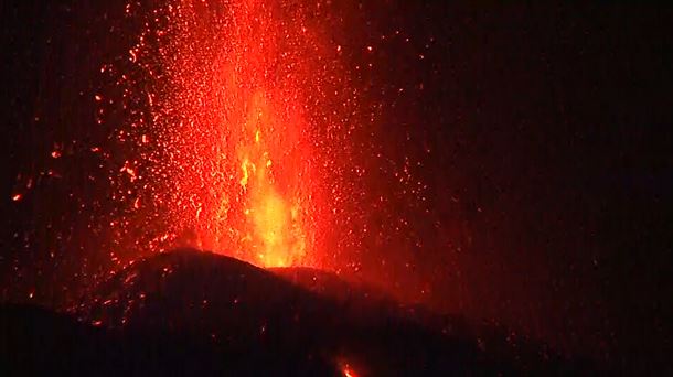 Volcán de La Palma. Imagen: EITB Media