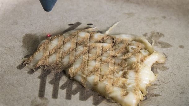 El futuro de la carne podría ser el pollo impreso en 3D ya cocinado al láser
