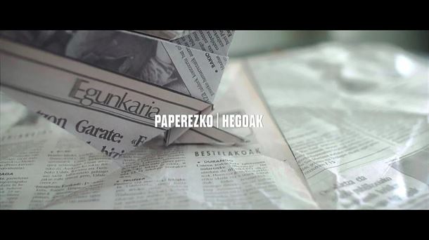 Cartel del documental "Paperezko hegoak". Fuente: eitb.eus