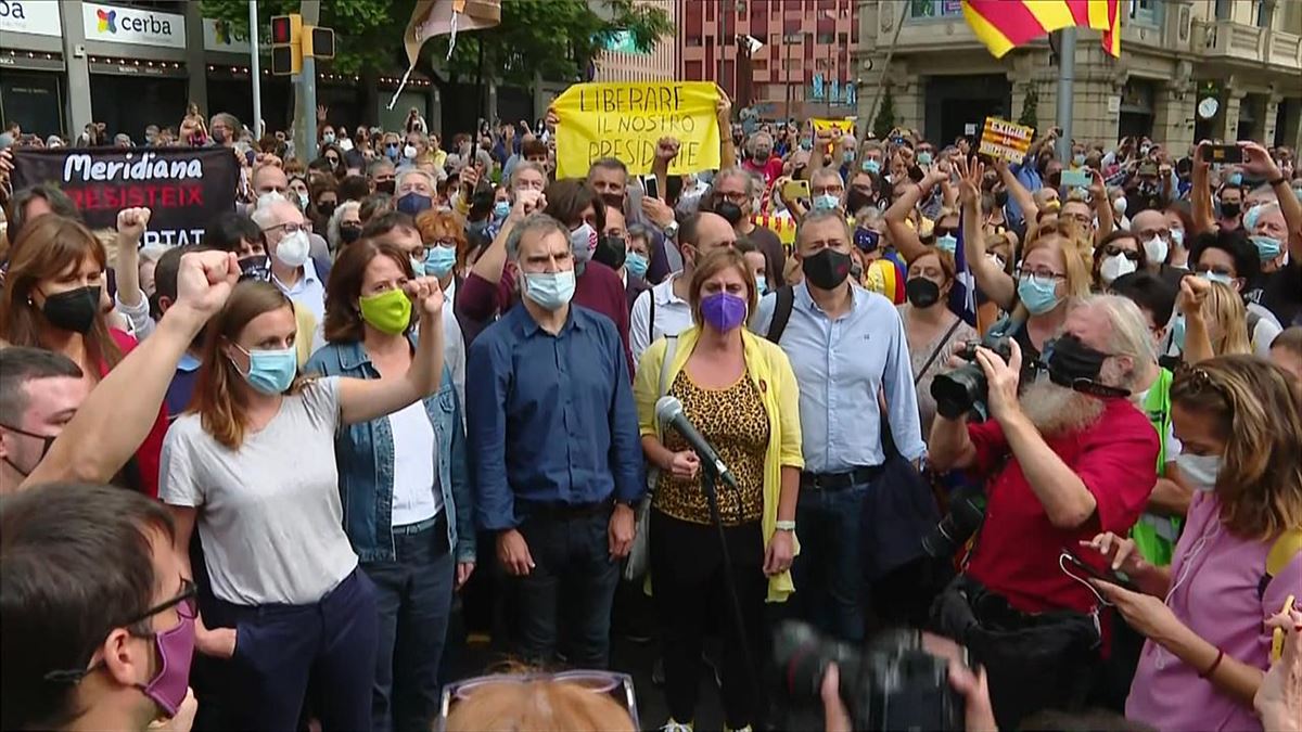 Manifestación en Barcelona. Imagen: EITB Media