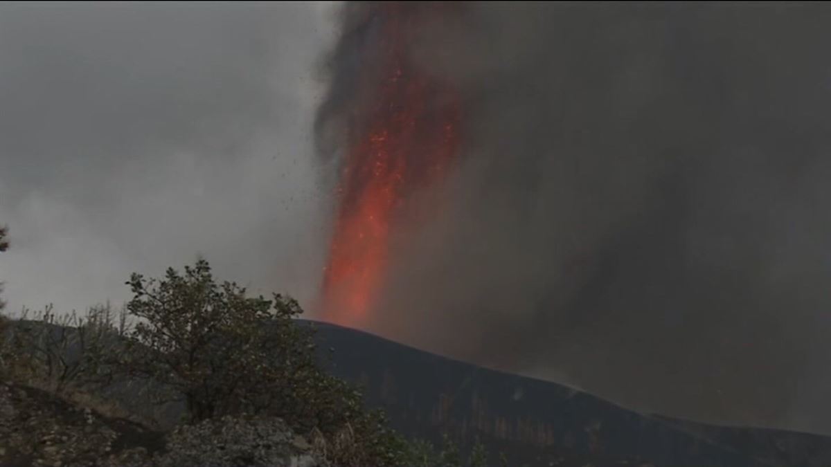 El volcán de Cumbre Vieja (La Palma). Foto: EFE