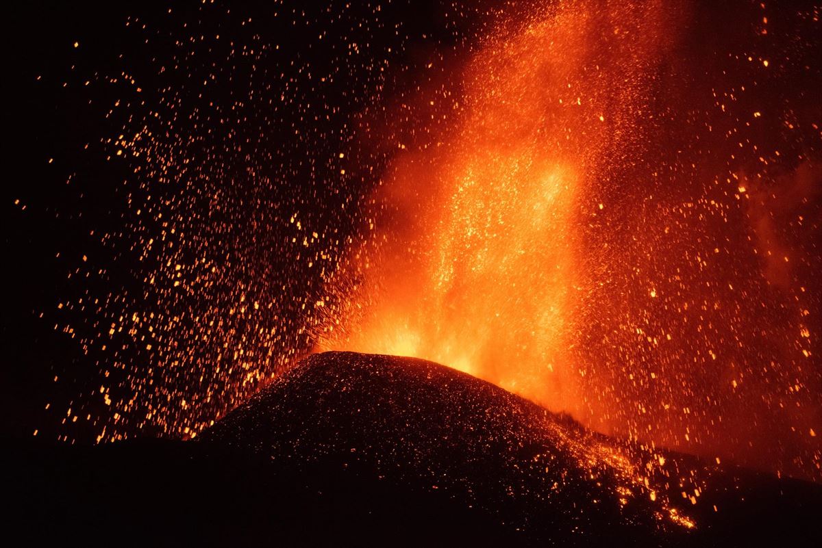 Erupción del volcán Cumbre Vieja (La Palma). Foto: EFE