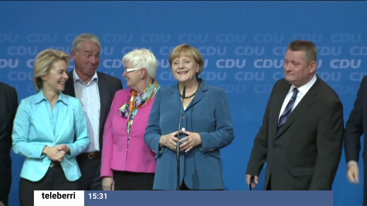 Angela Merkel y Armin Laschet