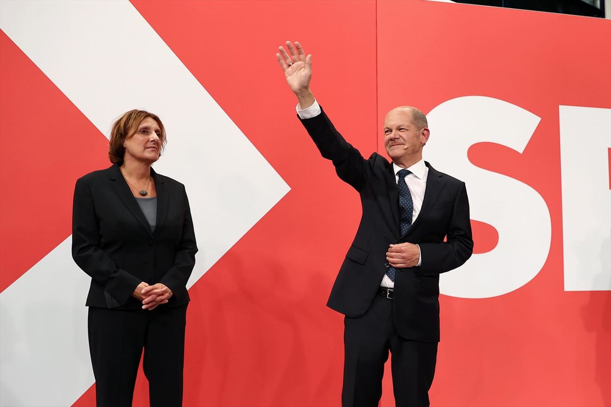Olaf Scholz, el candidato del Partido Socialdemócrata alemán (SPD). Foto: EFE
