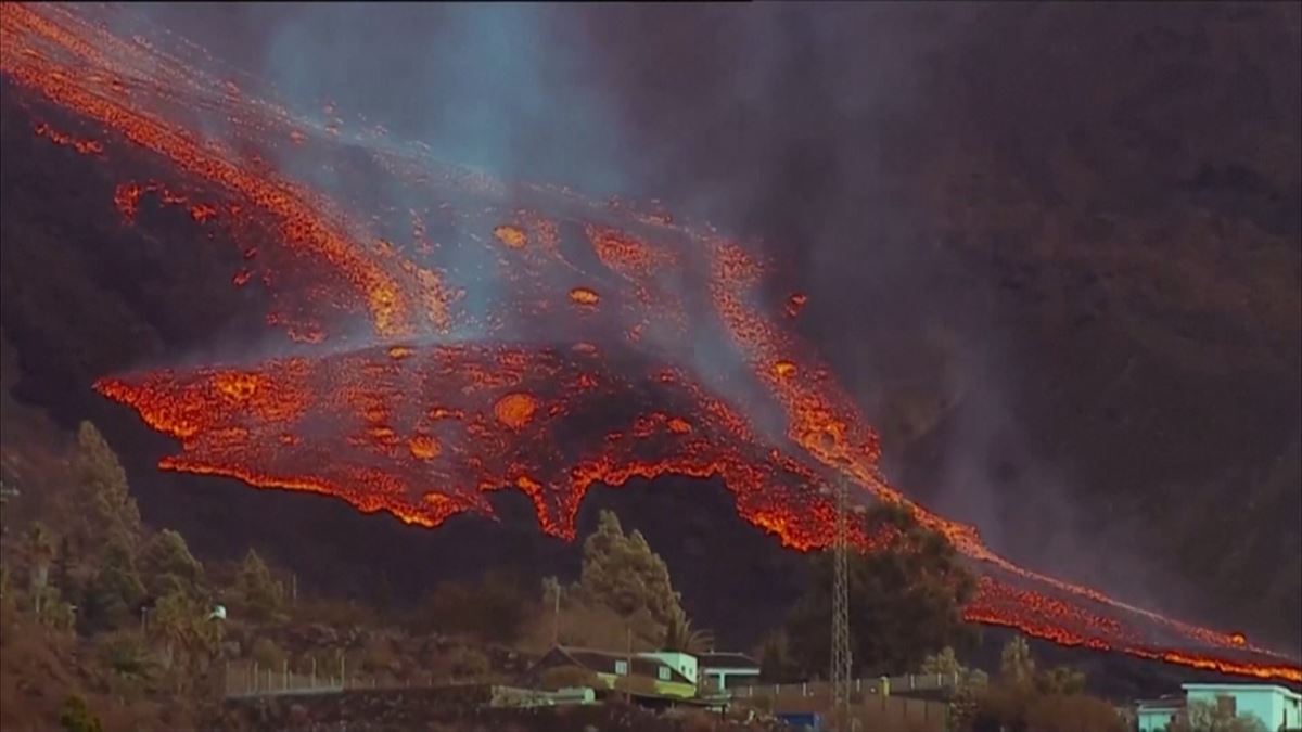 Volcán de La Palma. Imagen: Televisión de Canarias