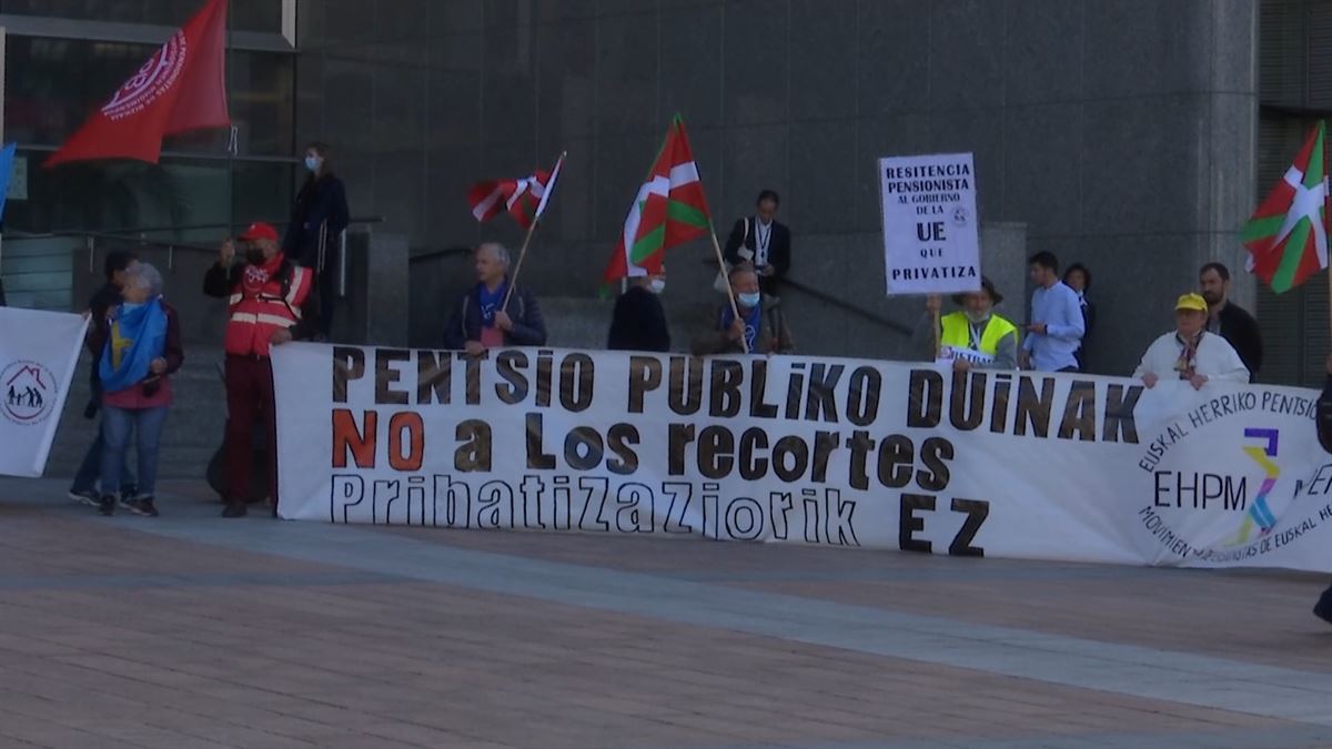 Movimiento de pensionistas vascos. Imagen: EITB Media