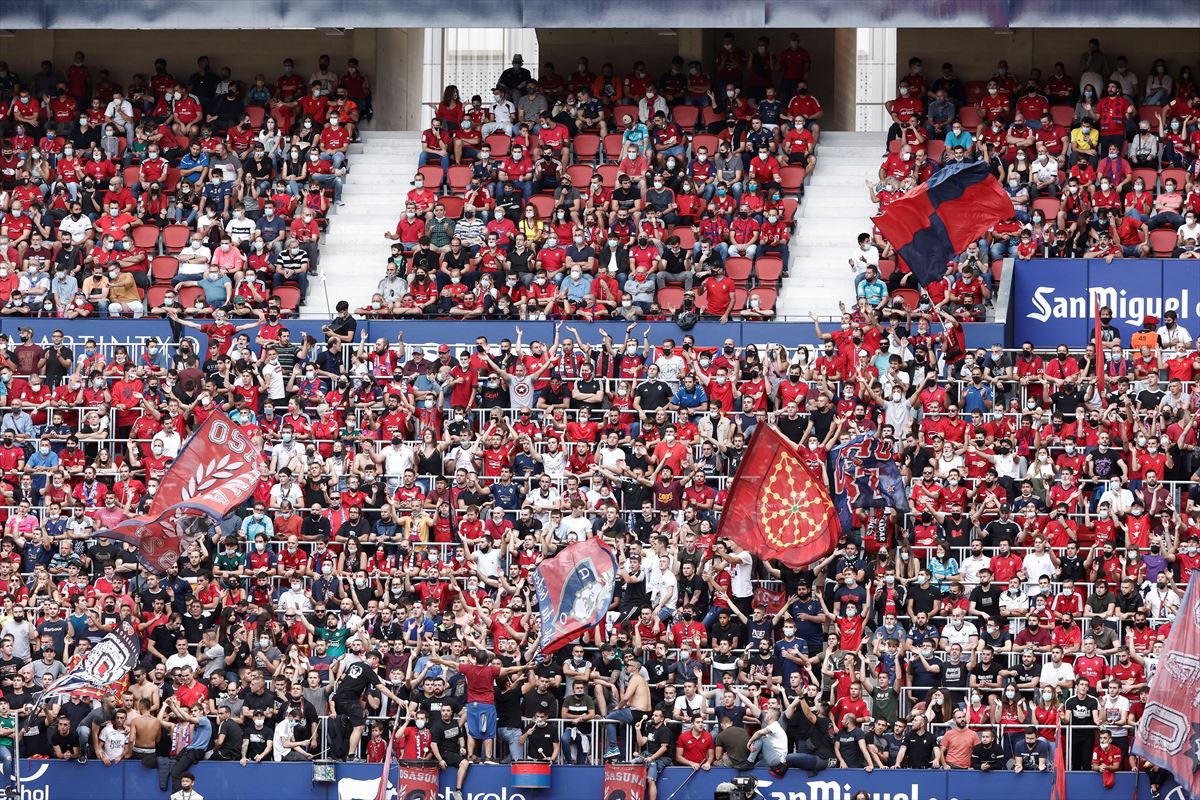 El Sadar, estadio de Osasuna. Imagen obtenida de un vídeo de EiTB Media.