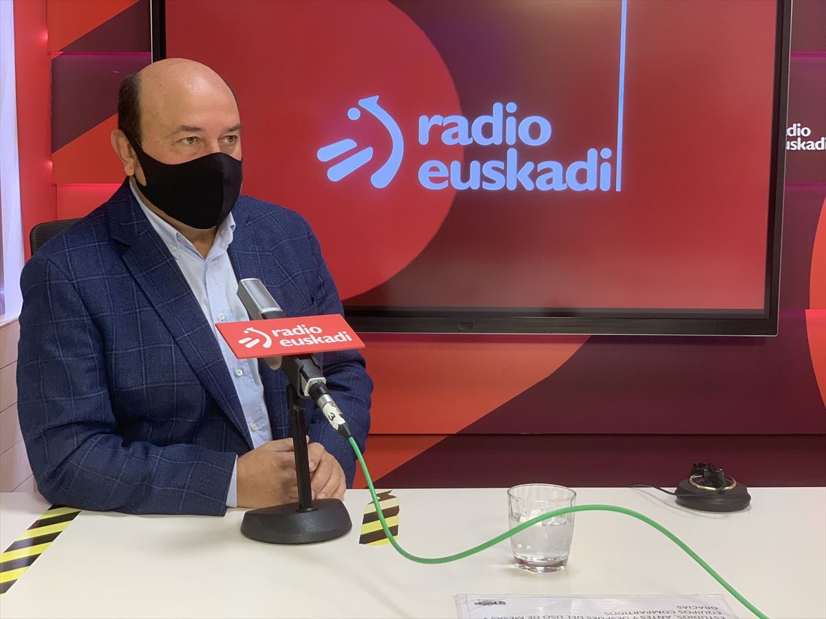 Ortuzar, Radio Euskadiren estudioetan. 