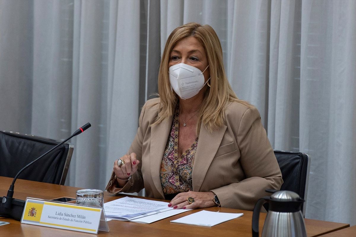La secretaria de Estado de Función Pública, Lidia Sánchez Milán. Foto: EFE
