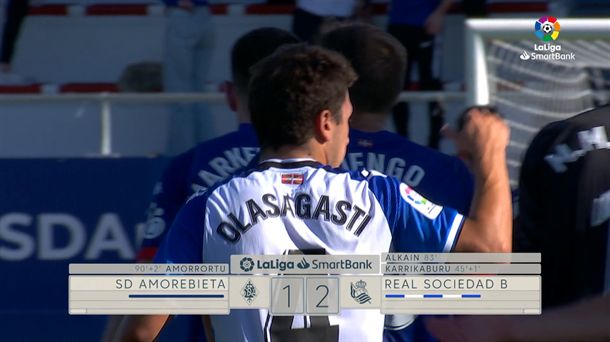 Amorebieta vs Real Sociedad B: SmartBank Ligako laburpena, golak eta jokaldirik onenak