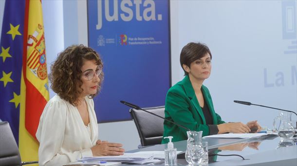 La ministra de Hacienda, María Jesús Montero, durante la presentación del proyeto de Presupuestos