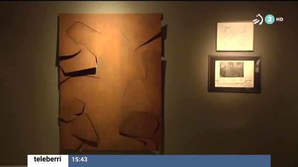 Obras de Nestor Basterretxea. Imagen obtenida de un vídeo de EITB Media.