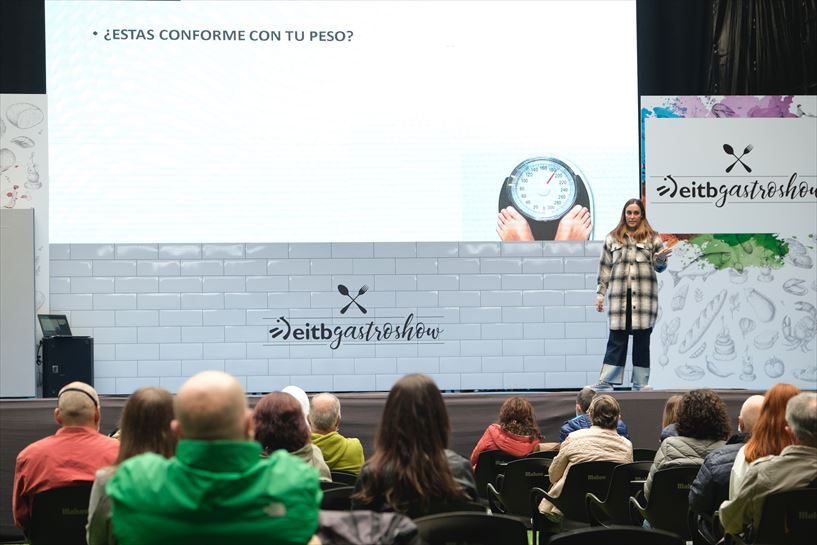 Gabriela Uriarte, en el Gastroshow, en Iradier Arena. (Foto: EITB Media)