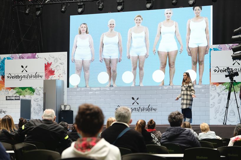 Gabriela Uriarte, en el Gastroshow, en Iradier Arena. (Foto: EITB Media)