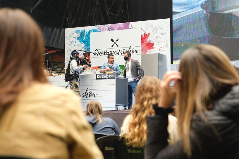 Ander González, en el Gastroshow, en Iradier Arena. (Foto: EITB Media)
