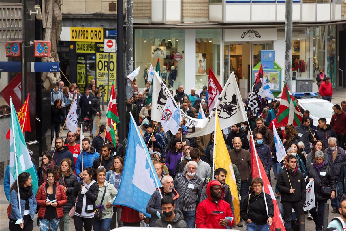 Manifestación de Sare en Vitoria-Gasteiz. Foto: Efe