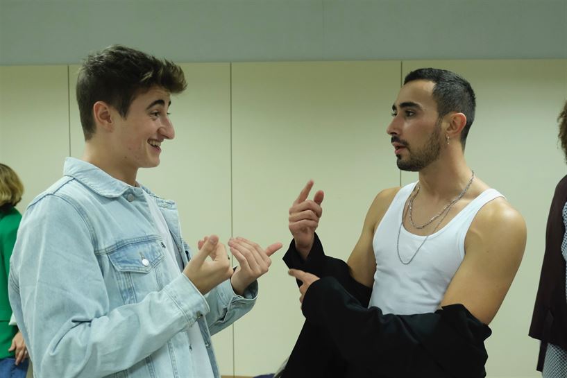 ''Go!azen'' telesailaren aurrestreinaldia BECen. (Irudia: EITB Media)