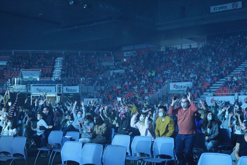 ''Go!azen'' telesailaren aurrestreinaldia BECen. (Irudia: EITB Media)