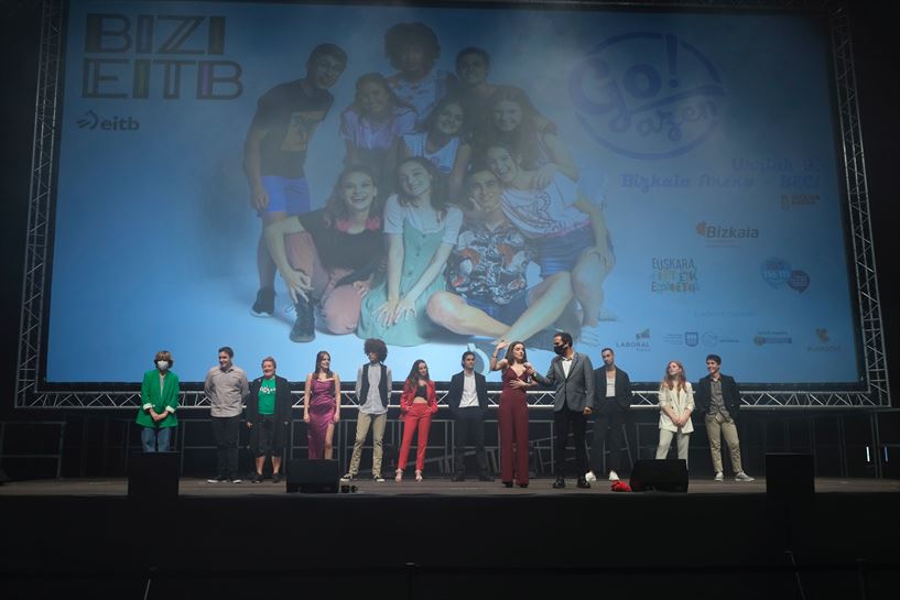 ''Go!azen'' telesailaren aurrestreinaldia BECen. (Irudia: EITB Media)
