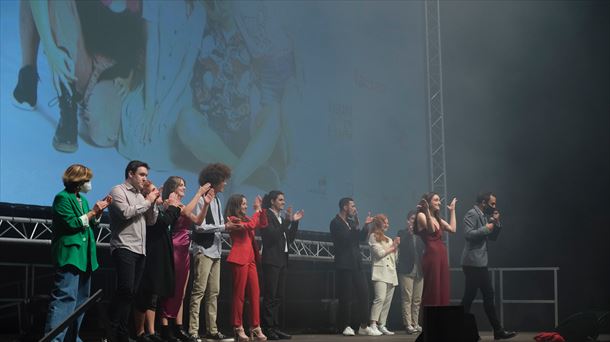 ''Go!azen'' telesailaren aurrestreinaldia BECen. (Irudia: EITB Media)