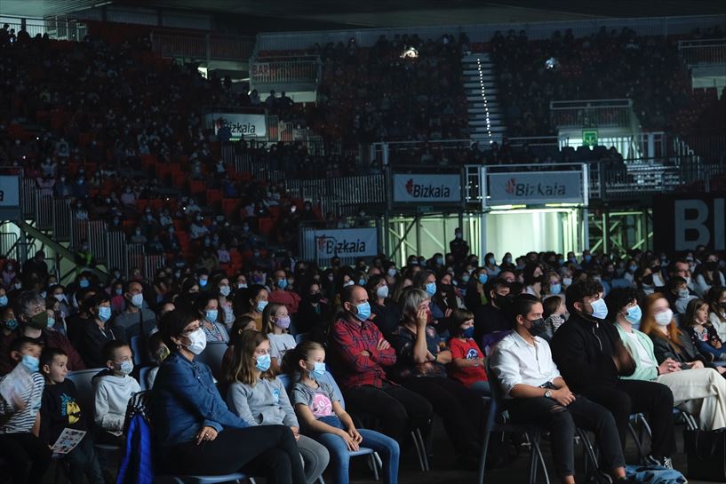 ''Go!azen'' telesailaren aurrestreinaldia BECen. (Irudia: EITB Media)