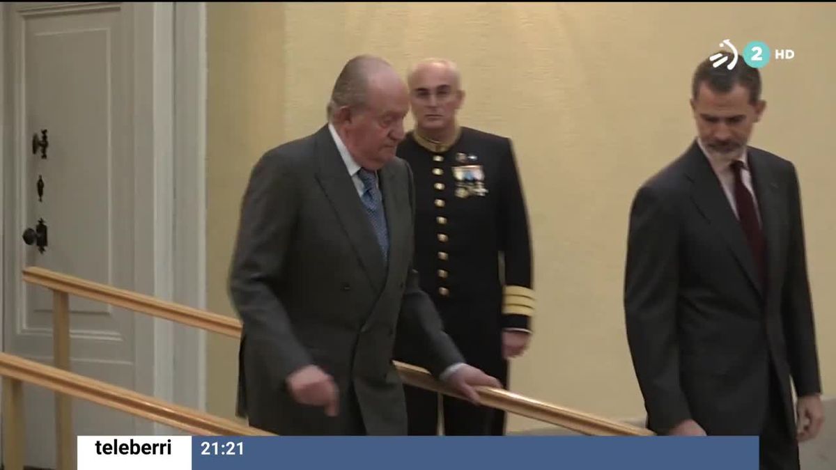 El rey emérito Juan Carlos. Imagen obtenida de un vídeo de EITB Media.