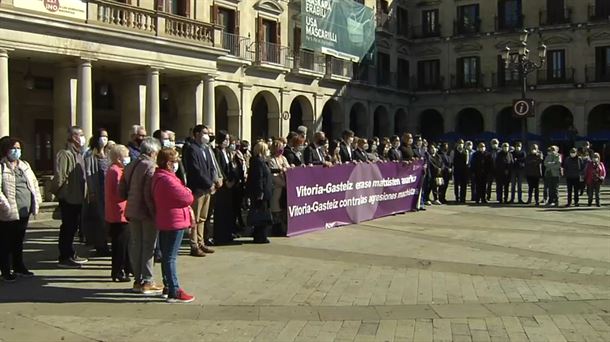 Concentración en Vitoria-Gasteiz en repulsa ante el último asesinato machista 