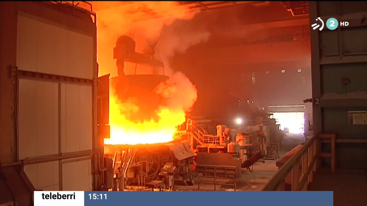 Imagen de una fábrica siderúrgica vasca. Foto: EiTB Media