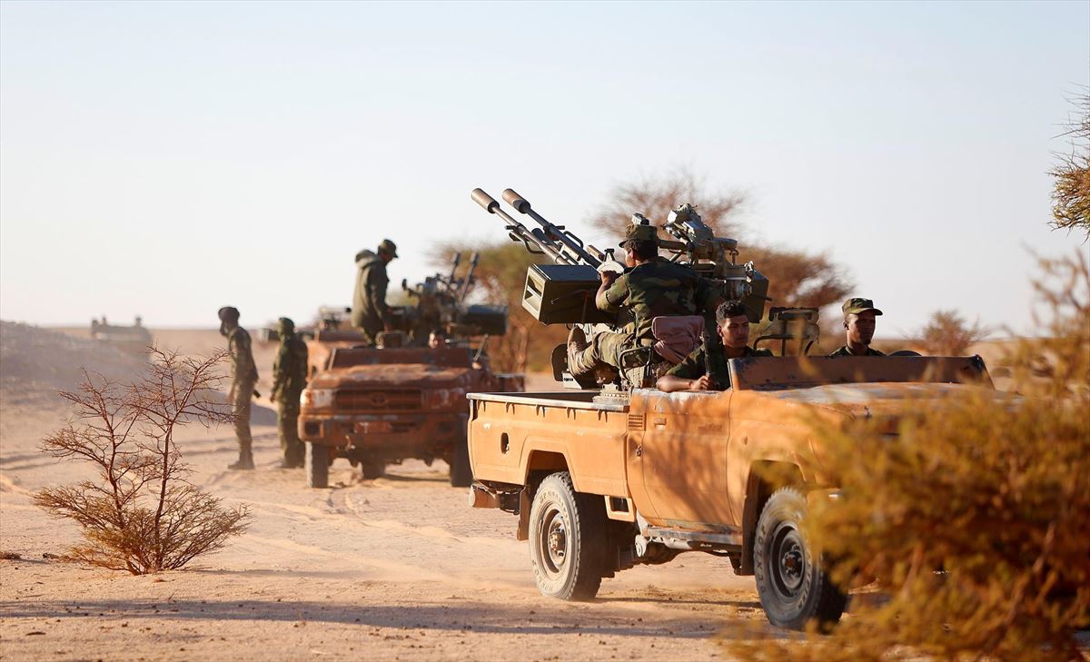 Fronte Polisarioko gerrillariak. Artxiboko argazkia: EFE