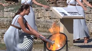 La llama olímpica viaja hacia Pekín 2022