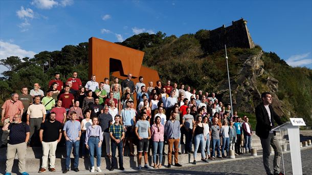 Comparecencia de Sortu en Donostia. Foto: EFE