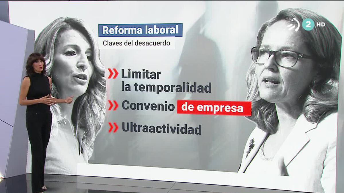 Yolanda Díaz y Nadia Calviño, frente a frente por la reforma laboral