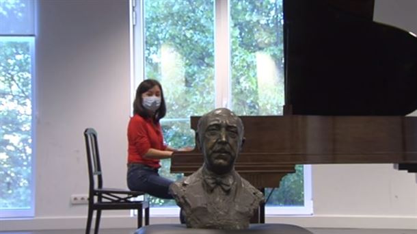 El piano de 102 años del compositor universal vitoriano, Jesús Guridi, vuelve a sonar en Musikene