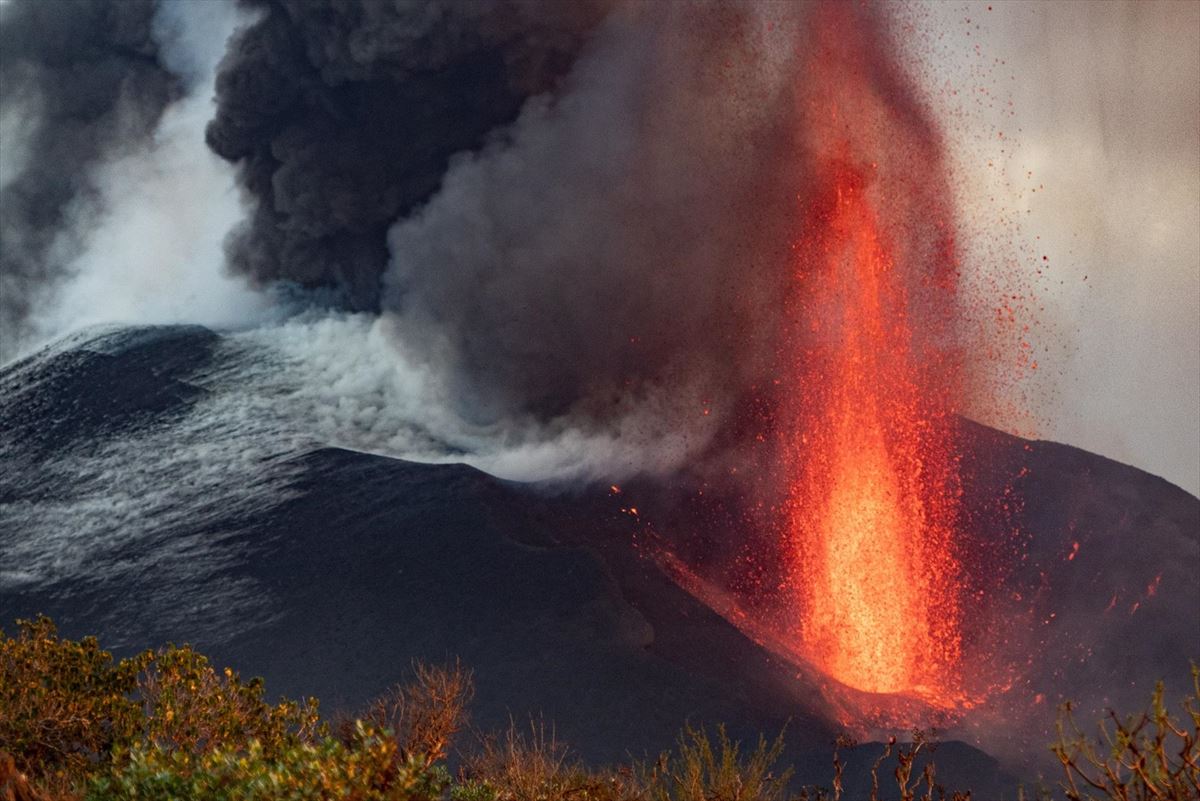 El volcán de La Palma se ha derrumbado sobre sí mismo