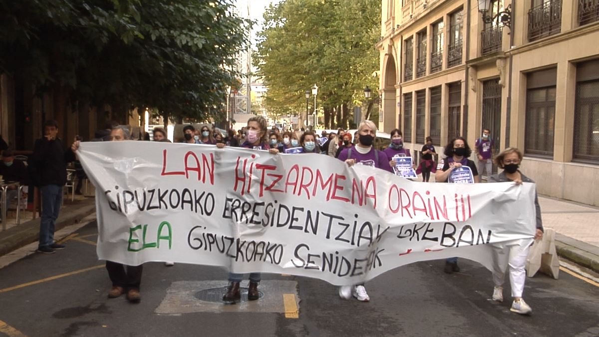 Manifestazioa Donostian