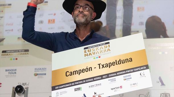 Mitxel Suárez, Oro en el Campeonato de Pintxos de Euskal Herria
