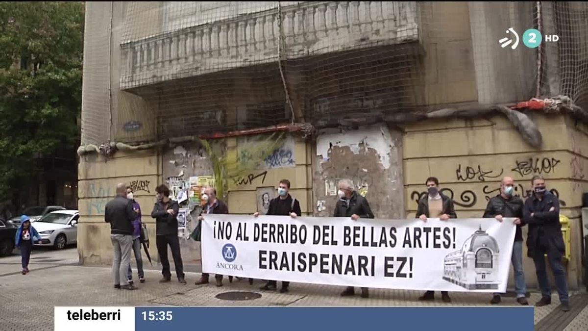 El teatro Bellas Artes de Donostia-San Sebastián en una captura de imagen de un vídeo de EITB Media.