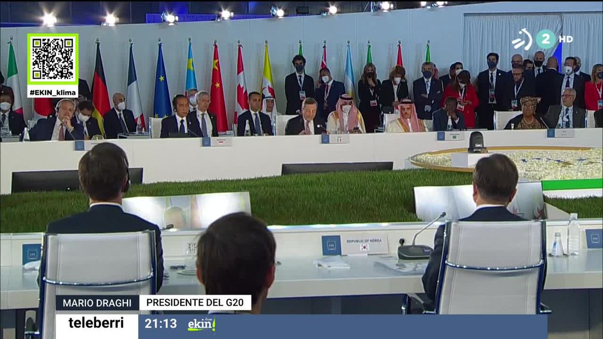 Cumbre del G20 en Roma. Imagen obtenida de un vídeo de EITB Media.
