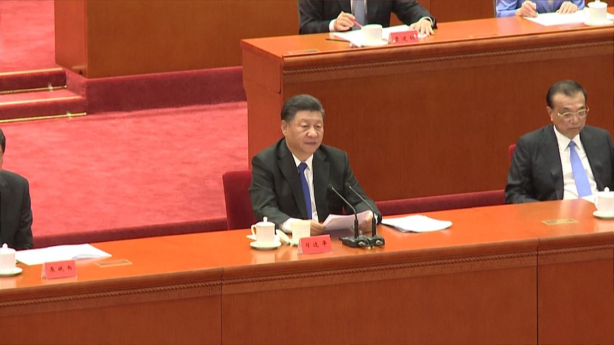 Xi Jinping. Imagen obtenida de un vídeo de Agencias.