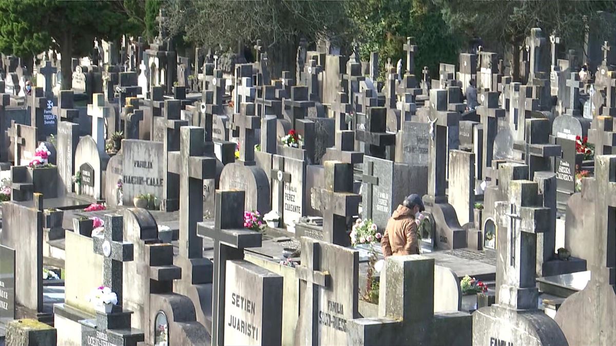 Cementerio de la CAV. Imagen obtenida de un vídeo de EITB Media.