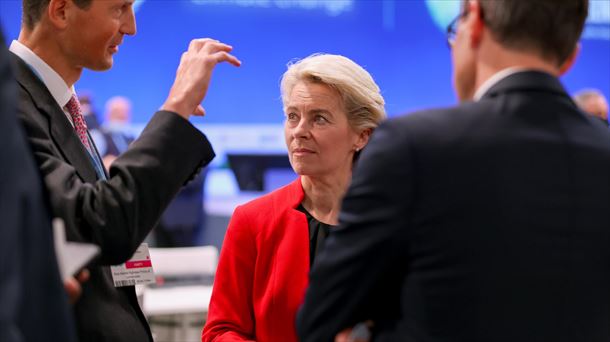 Ursula Von der Leyen en un momento de la Cumbre del Clima