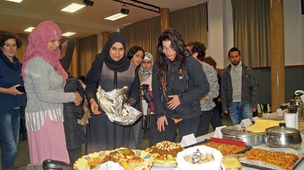 Imagen de este evento intercultural en la Kultur Etxea de Camepezo en 2019. OSKAR ANZUOLA